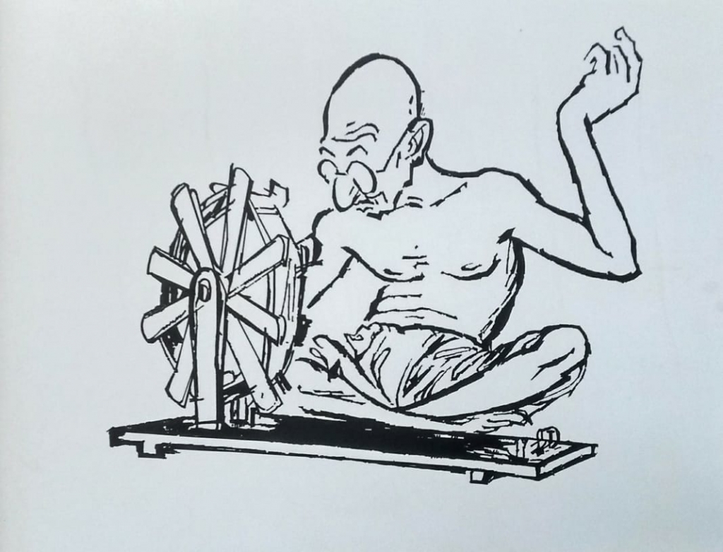 Gandhi's Cartoon exhibition in dehradoon 