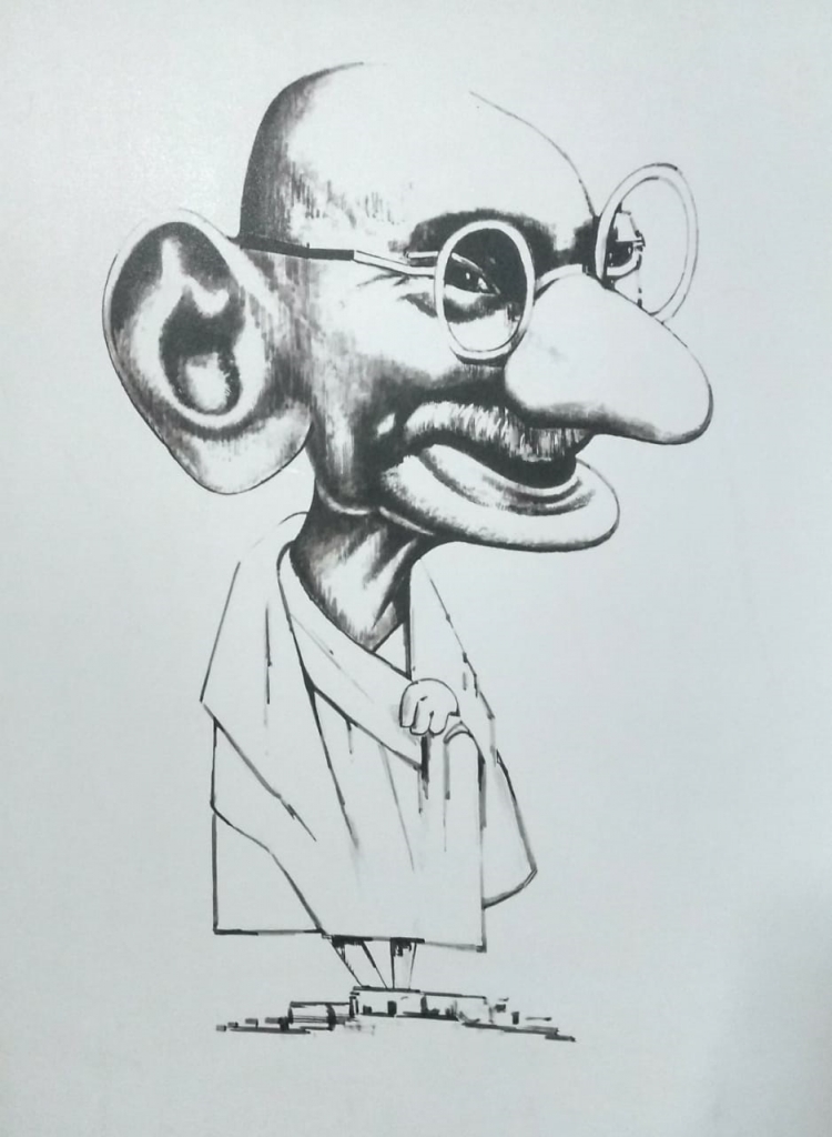 Gandhi's Cartoon exhibition in dehradoon 