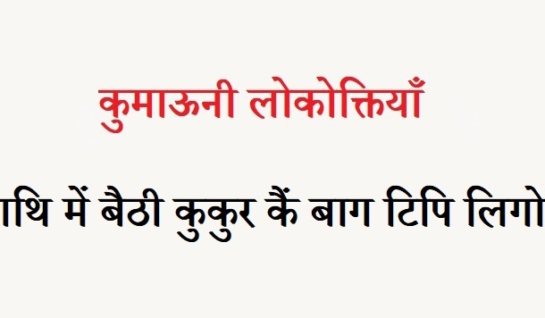 कुमाऊनी लोकोक्तियाँ – 46