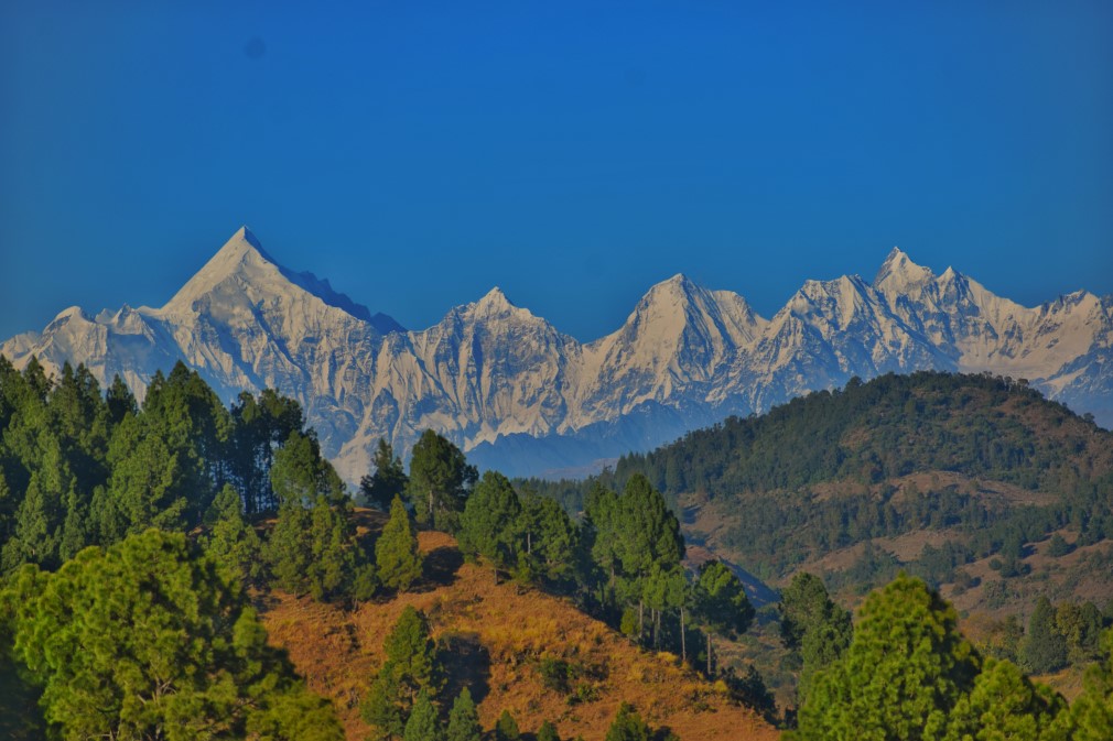 Himalaya form Chandak Hills Pithoragarh