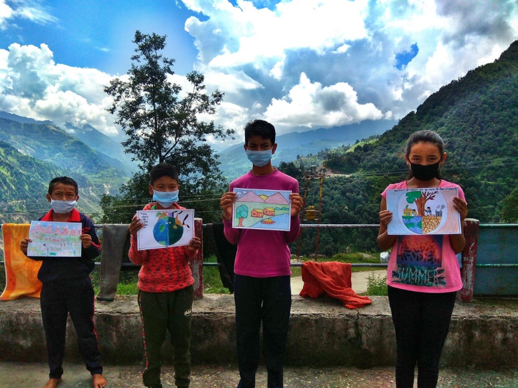 Munsiyari Dhapa Village Children's Painting