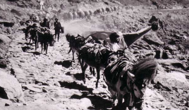 भोटान्तिक व्यापार के रास्ते, तरीके और माल असबाब