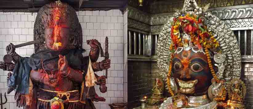 पशुपतिनाथ के उन्मुक्त एवं कीर्तिमुख भैरव के साथ काल भैरव