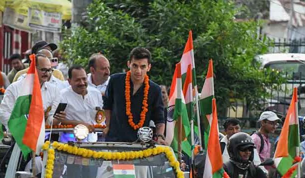 पेरिस ओलंपिक के बाद पहली बार अपने घर अल्मोड़ा में लक्ष्य सेन